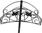 Garden Hose Holder, Freestanding Water Hose Storage Stand, Heavy Duty Detachable Hose Hanger with Top Storage Basket, Easy Installation, Iron Material for Outside Yard - Image 6