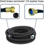 Soaker Hose 1/2" 100ft Rubber Garden Soaker Hoses Kit - Image 3