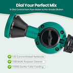 VENETIO 5-Dial Hose Attachment Spray Gun Pro with 6 Watering Patterns Nozzle and 30oz Refillable Bottle, Versatile Hose-End Garden Sprayer for Liquid Fertilizer, Weed Killer, Soap & Outdoor Cleaning - Image 2