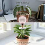 4 Pcs Self Watering Globes for Indoor Plants, Pink Ceramic Automatic Plant Waterer, Bubble Shaped Houseplant Irrigation System, 16.9 fl oz, 6.69 x 3.93 in for Potted Succulents, Flowering Plants - Image 3