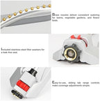 Eden 96218 Heavy Duty Turbo Oscillating Sprinkler, 18 Brass Nozzles, Weighted Aluminum Base, Adjustable Range, Quick Connect Bundle, Silver, Red, Black, Covers Up to 3,700 sq. ft. (Pack of 12) - Image 7