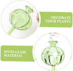 Levemolo 4pcs Plant Watering Bulb Glass Cactus Shape Automatic Hydration - Image 2