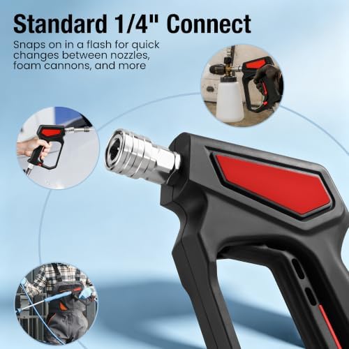 Lichamp Short Pressure Washer Gun, 5000 PSI - Image 4