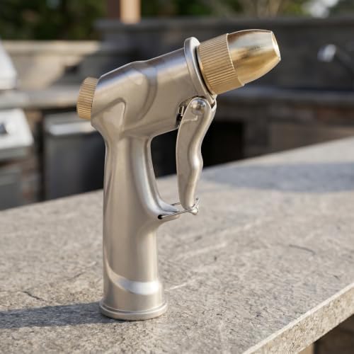 Handheld Pressure Sprayer Hose Gun 3/4 Inch Thread Zinc Alloy Brass - Image 6
