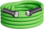 Rubber Garden Hose 30 ft, 5/8" Lightweight Water Hose, Aluminum Fittings by otnofok