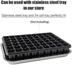 RooTrimmer 54 Cell Seed Starter Trays, 2.8" Deep Plug Flat Tray,10 Pieces Big Holes Germination Tray, Thick Durable Seedling Plastic Nursery Reusable Trays (11.14inch ×14.6 inch, 10-Pack) - Image 6