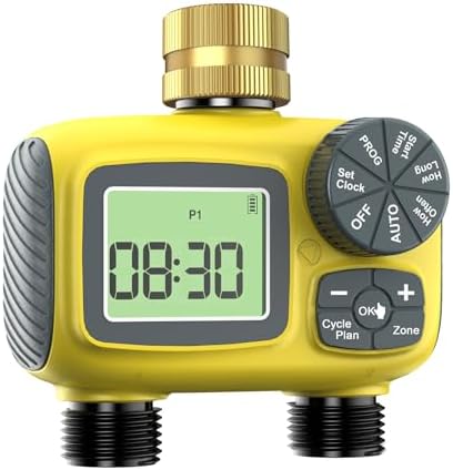 Garden Hose Faucet Timer 2 Zone Watering Timer for Home and Garden House Use Programmable Irrigation Controller ABS - Image 4