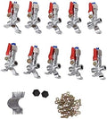 10PCS Garden Hose Nozzle,Heavy Duty Metal Water Hose Sprayer Atomizing Spray Nozzle Set Zinc Alloy Agricultural Plant Water Misting Fan Nozzle for Tractor Lawn Landscaping Irrigation by Unknown