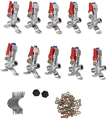 10PCS Garden Hose Nozzle,Heavy Duty Metal Water Hose Sprayer Atomizing Spray Nozzle Set Zinc Alloy Agricultural Plant Water Misting Fan Nozzle for Tractor Lawn Landscaping Irrigation by Unknown