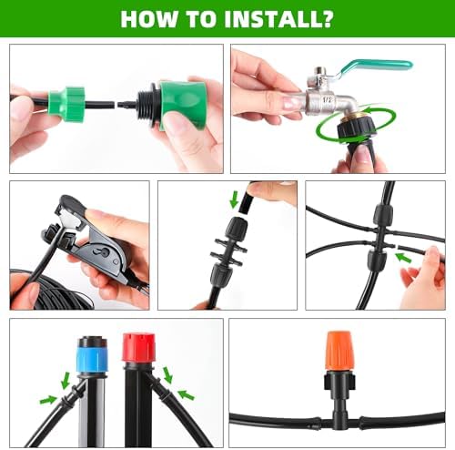 240FT DIY Automatic Drip Irrigation System Kit for Garden - Image 5