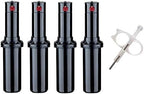 Hunter PGP-adj Rotor Sprinkler Heads - 4 Pack - Includes Adjustment Tool by Hunter