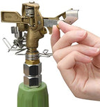 Martha Stewart MTS-TIS39B Heavy-Duty Brass Impulse Sprinkler w/Extendable Tripod, Gardening - Image 3
