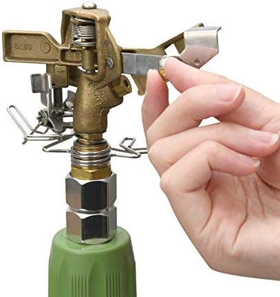 Martha Stewart MTS-TIS39B Heavy-Duty Brass Impulse Sprinkler w/Extendable Tripod, Gardening - Image 3