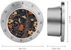 Mechanical Kitchen Timers for Cooking,Blue and Orange Printed 60 Minute Magnetic Countdown Timer,Cute Cooking Timers with Alarm,Stainless Steel Time Timer Manual No Batteries Required - Image 2