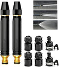 Heavy-Duty Metal Hose Nozzle – 10 Spray Patterns, Leak-Proof Design for Garden, Car, and Patio Cleaning (2pc) by Unknown