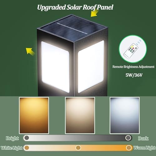 Solar Light Garden Water Column, Stainless Steel Hose Stand with Double Faucets, Outdoor Vertical Antifreeze Garden Watering Post, Outdoor Water Dispenser(16 * 80cm) - Image 2