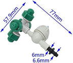 Garden Lawn Sprinkler Irrigation System 20 Pcs Fogger and Cross Misting Sprinkler with Anti-drip and 1/4" Single Barb Connector Hanging Sprinkler Garden Irrigation - Image 2
