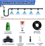 Outdoor Mist Cooling System for Dust Reduction, Fast-Lock Irrigation Kit - Image 5