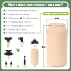 2pcs 4x4x8in 41oz Drip Irrigation System Olla Watering System Insert Devices for Vacation Garden Use Terracotta Olla Pots Classic Vacation Plant Watering Devices - Image 2
