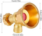 Hose Sprayer Nozzle Brass Adjustable Heavy Duty Garden Spray Attachment for Plant Watering Seedling Cultivation - Image 7