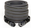 FITT Force Pro Water Hose, Lightweight Ultra Flexible Durable Kink-Free Heavy-Duty Commercial Grade Flat Garden Hose, Grey and Blue, 50-Feet x 5/8-Inch by FITT