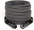 FITT Force Pro Water Hose, Lightweight Ultra Flexible Durable Kink-Free Heavy-Duty Commercial Grade Flat Garden Hose, Grey and Blue, 50-Feet x 5/8-Inch by FITT