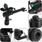 1.5in to 1in DN25 Female Thread Adjustable 360 Degree Rotating Rocking Arm Sprinkler Farm Irrigation Drip Irrigation Kits - Image 6