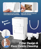 2026 Upgraded Rain Barrel Diverter Kit for 2x3 or 3x4 inch Downspouts White - Image 4