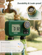 MOES 2-Zone Water Timer for Garden Lawn Hose, Brass 3/4 Inlet & Outlets - Image 5