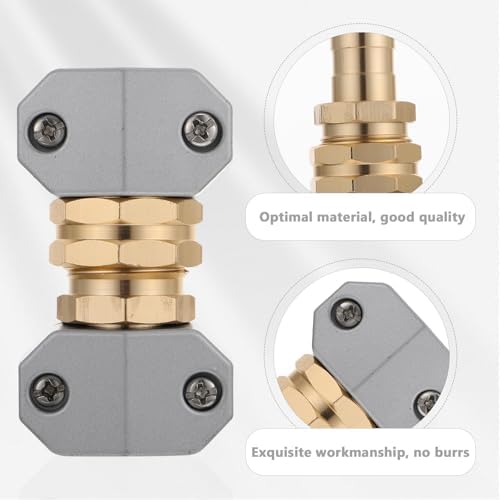 VICASKY Garden Hose Repair Kit Weatherproof and Rustproof 3 Sets with Aluminium Alloy Connectors Hose Fittings for Maintenance - Image 7