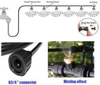 Garden Greenhouse Watering System Micro Drip Irrigation Kit Misting Cooling System,Outdoor Mister System with Garden Hose + Mist Nozzles+ Mist Seat+ End Plug (Size : 9M(29.5ft)-12 nozzles) - Image 4