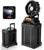 WESTTREE 30L Portable Misting Fan, 4-in-1 Mist Portable Rechargeable Battery Spray Fan with 90° Auto-Oscillating,8 Level Spray Mode & 4 Speed Wind,Timer Cooling Mist Fan for Patio,Garden & Outdoor T32 by WESTTREE