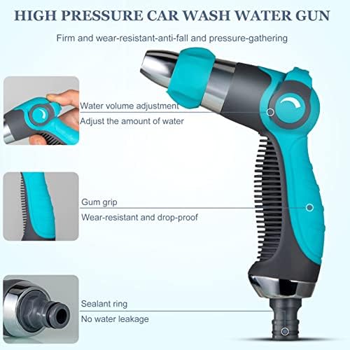 Compact Garden Hose Reel with Hose, Wall/Floor Mounted Water Hose Reel Retractable with Crank, Portable Hose Storage Holder with Spray Nozzle, for Watering Flowers/Car Washing/Cleaning/Pet - Image 7