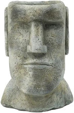 Easter Island Moai Cement Planter, 9 Inch, Gray - Image 2