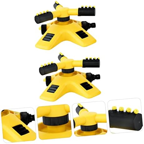 2Pcs Garden Hose Sprinkler Rotating Spray Nozzles Adjustable Plastic - Image 3