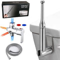Brass Handheld Bidet Sprayer- Hot and Cold Water Mixer Valve Included，8.5inChrome Toilet Spray Gun,for Baby Cleaning, Female Cleaning and Toilet Sprayer, pet Bathing, Adjustable Water Pressure by Unknown