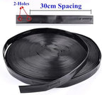 Dripper Space 16mm Rain Drip 1pcs, For Irrigation Hose Space10~50cm Patch Type Fruit Tree Watering Irrigation Garden Water Saving Irrigation Hose ( Color : 2-Holes 30cm Spacing , Size : 30m (98.4ft) ) - Image 2