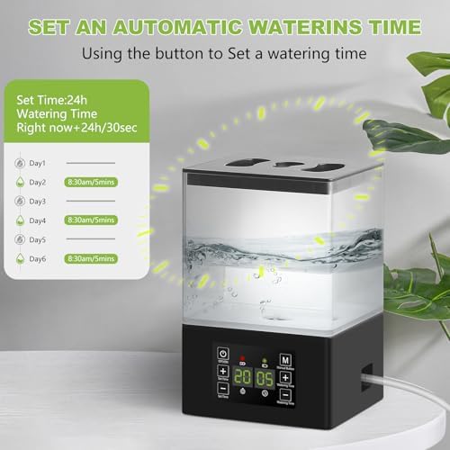 Automatic Drip Irrigation Kit for Indoor Potted Plants, 2-in-1 Design with 1.3L Water Tank & Programmable Timer, Auto/Manual Watering Modes – for Indoor Use Only (Not for Outdoor) (Watering Products) - Image 4