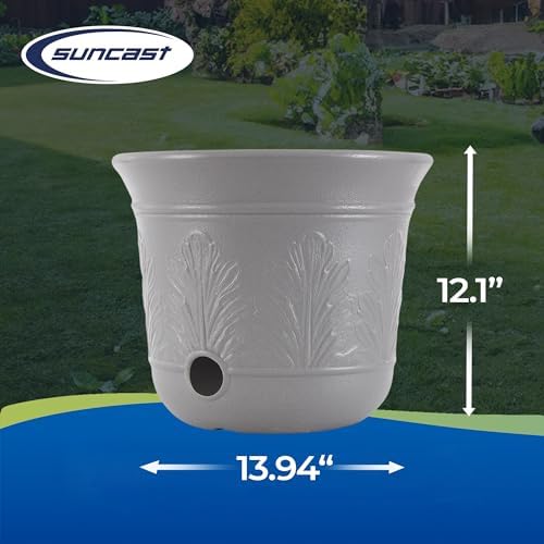 Suncast 2 Pack 300 Foot Heavy Duty 5 Gallon Decorative Plastic Hose Pot for Expandable and Lightweight Hoses, Ideal for Garden, Patio and Backyard Use - Image 3