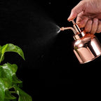 VICASKY Vintage 300ml Watering Can with Pump, Stainless Steel Succulent for Indoor Outdoor Gardening, Rose Gold Small Plant Mister for Precise Watering - Image 7