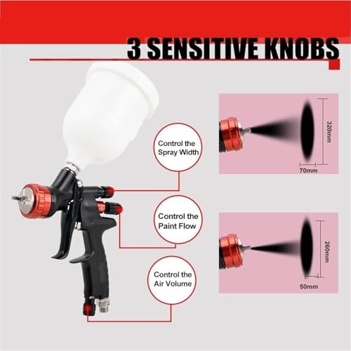 1.3mm Air Spray Gun Paint Airbrush - Image 2