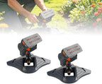 Adjustable Oscillating Sprinkler, Wide Coverage Lawn Sprinkler with Flow Control, 4 Spray Patterns, Dual Filtration, Metal Hose Connector for Yard Garden Grass (2set) 2 by Unknown