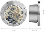 Mechanical Kitchen Timers for Cooking,Light Beige Flowers Printed 60 Minute Magnetic Countdown Timer,Cute Cooking Timers with Alarm,Stainless Steel Time Timer Manual No Batteries Required - Image 2