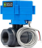 U.S. Solid 3/4" UPVC Motorized Ball Valve - Normally Open Plastic Electrical Ball Valve with Full Port, 2 Wire Auto Return, 9-36V AC/DC, N.O. - Image 2