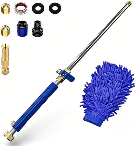 2-in-1 High Pressure Washer Wand, Garden Hose Jet Nozzle with Connectors by Unknown