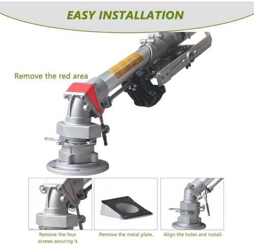 2" Agriculture Farm Irrigation Sprinkler, Irrigation Spray Gun with 5 Nozzles, 360°Adjustable Large-Area Watering Spray, Impact Water Sprinkler for Yard, Lawn, Garden - Image 3