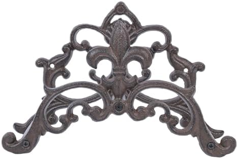 Cast Iron Garden Hose Holder, Sturday Wall Mount Hose Storage (Brown) - Image 6