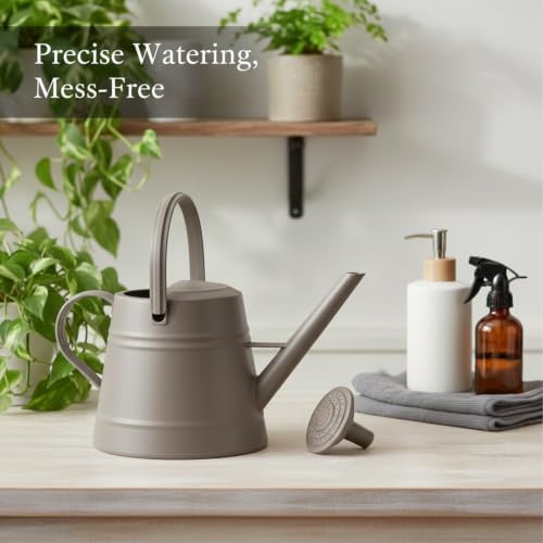 1 Gallon Plastic Watering Can with Long Spout for Indoor Plants, Balcony & Herb Gardens - Durable PP Pot Waterer - Image 3