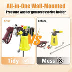 FIXFANS High Pressure Washer Hose Reel for Water/Air/Oil, Pressure Washer Gun Holder - Image 7