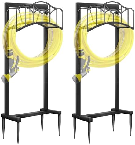 2 Pack Garden Hose Holder,100ft Capacity Hose Reel for Outside by SHOMEXTOL